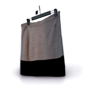 Loft Black & Gray Skirt w/zipper